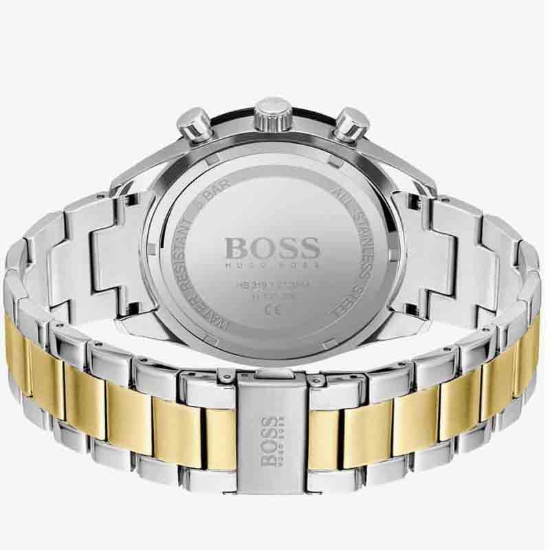Buy Hugo Boss Mens Chronograph Quartz Stainless Steel Green Dial 44mm Watch - 1513872 in Pakistan