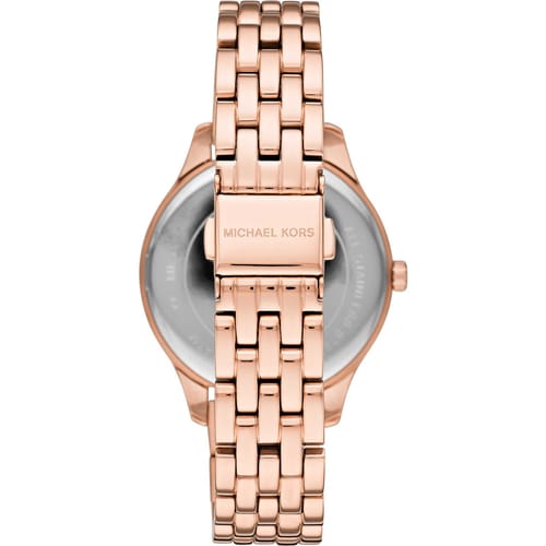 Buy Michael Kors Petite Norie Diamonds Dial Rose Gold Strap Watch for Women - Mk3776 in Pakistan