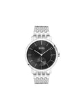 Buy Hugo Boss Mens Chronograph Quartz Silver Stainless Steel Black Dial 40mm Watch - 1513641 in Pakistan