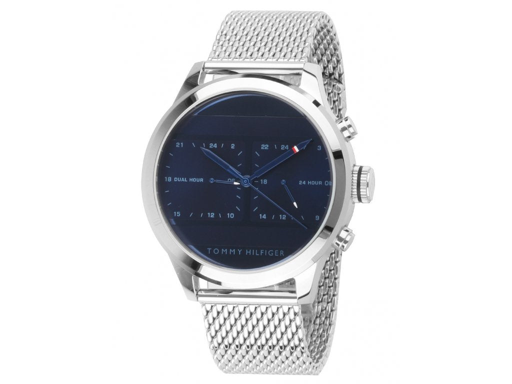 Buy Tommy Hilfiger Mens Quartz Stainless Steel Blue Dial 44mm Watch - 1791596 in Pakistan