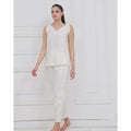 Buy Sajiero Silk Sleeveless Pj Suit - Dream Silk in Pakistan