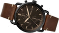 Buy Commuter Black Dial Brown Leather Strap Watch For Men in Pakistan