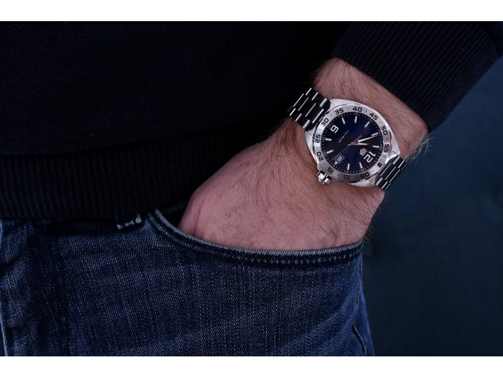Buy Tag Heuer Formula 1 Quartz Blue Dial Silver Steel Strap Watch for Men - WAZ1118.BA0875 in Pakistan