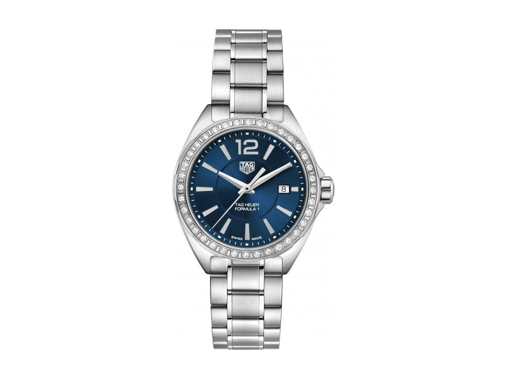 Buy Tag Heuer Formula 1 Quartz Blue Dial with Diamonds Silver Steel Strap Watch for for Women - WBJ1316.BA0666 in Pakistan