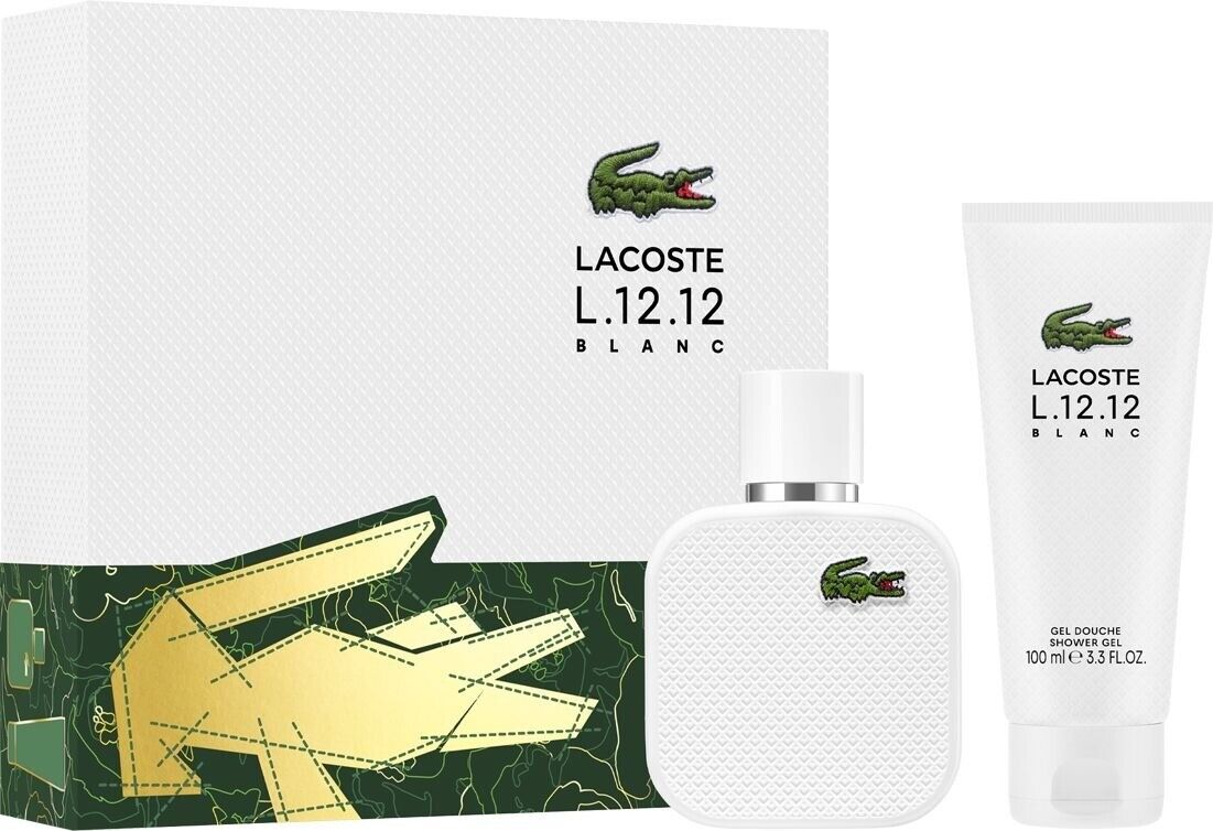 Buy Lacoste L.12.12 Blanc Men 3s Set (Edt 100ml +7.5ml+ Edt 100ml S/G) in Pakistan