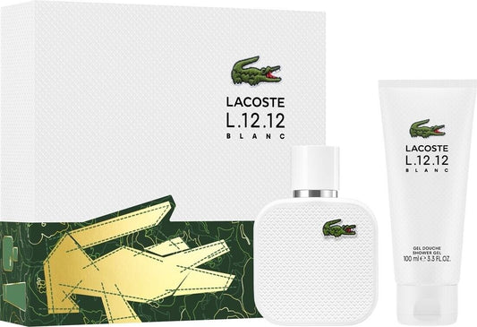 Buy Lacoste L.12.12 Blanc Men 3s Set (Edt 100ml +7.5ml+ Edt 100ml S/G) in Pakistan