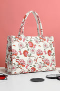 Buy Canvas Tote Bags White Floral in Pakistan