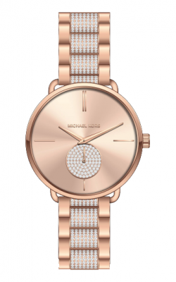 Buy Michael Kors Portia Crystal Rose Gold Dial Stainless Steel Strap Ladies Watch - Mk3853 in Pakistan