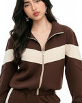 Buy Sajiero Fleece Tracksuit – Cool Fit - Brown in Pakistan
