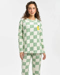 Buy Sajiero Fleece Pajama Suit - Mint Check in Pakistan
