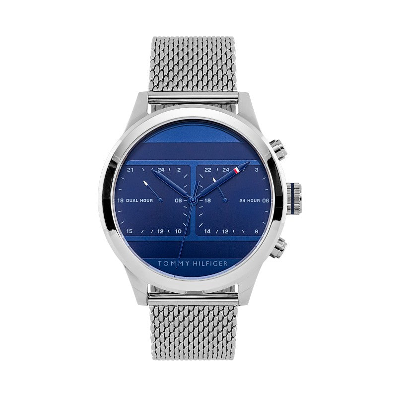Buy Tommy Hilfiger Mens Quartz Stainless Steel Blue Dial 44mm Watch - 1791596 in Pakistan