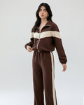 Buy Sajiero Fleece Tracksuit – Cool Fit - Brown in Pakistan