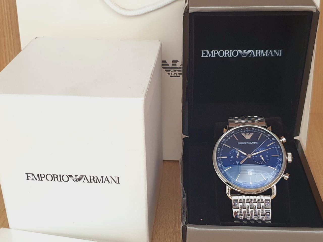 Buy Emporio Armani Men's Chronograph Stainless Steel 43mm Watch AR11238 in Pakistan