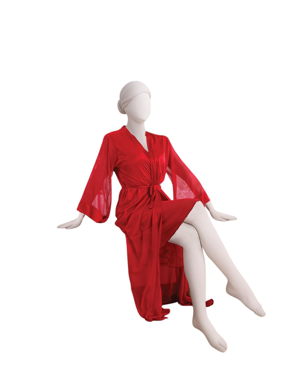 Buy Sajiero Gown Set - Rinny Silk - Red in Pakistan