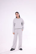 Buy Sajiero Fleece Tracksuit – Warm Set - Grey in Pakistan