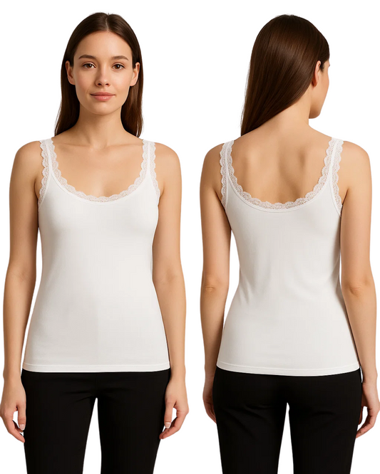 Buy Sajiero Tank Top - Veloura Lace in Pakistan