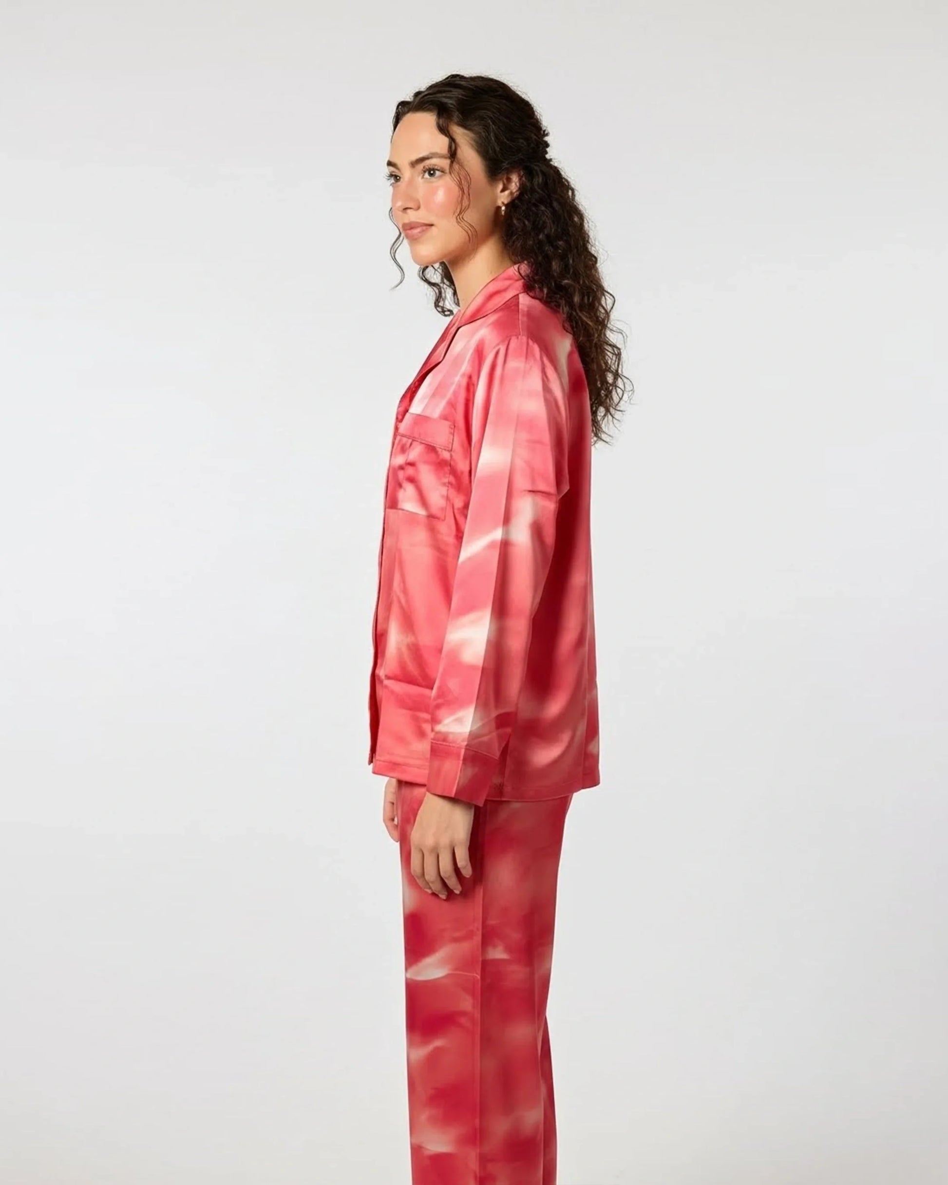 Buy Sajiero Linen Pajama Suit - Rose Dusk in Pakistan