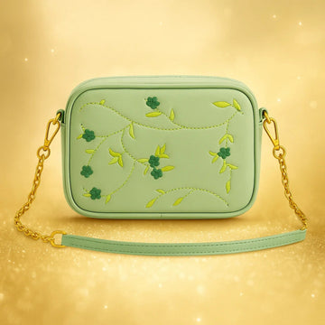 Buy Floral Chic Crossbody Bag - Green in Pakistan
