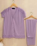 Buy Sajiero Silk Pajama Suit - Dream Nest in Pakistan