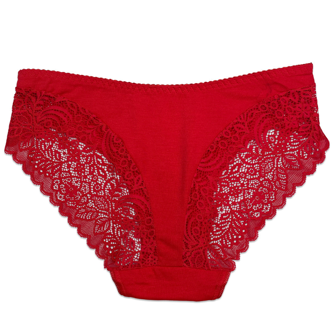 Buy Pack of 3 Briefs Panties - Lace Charm in Pakistan