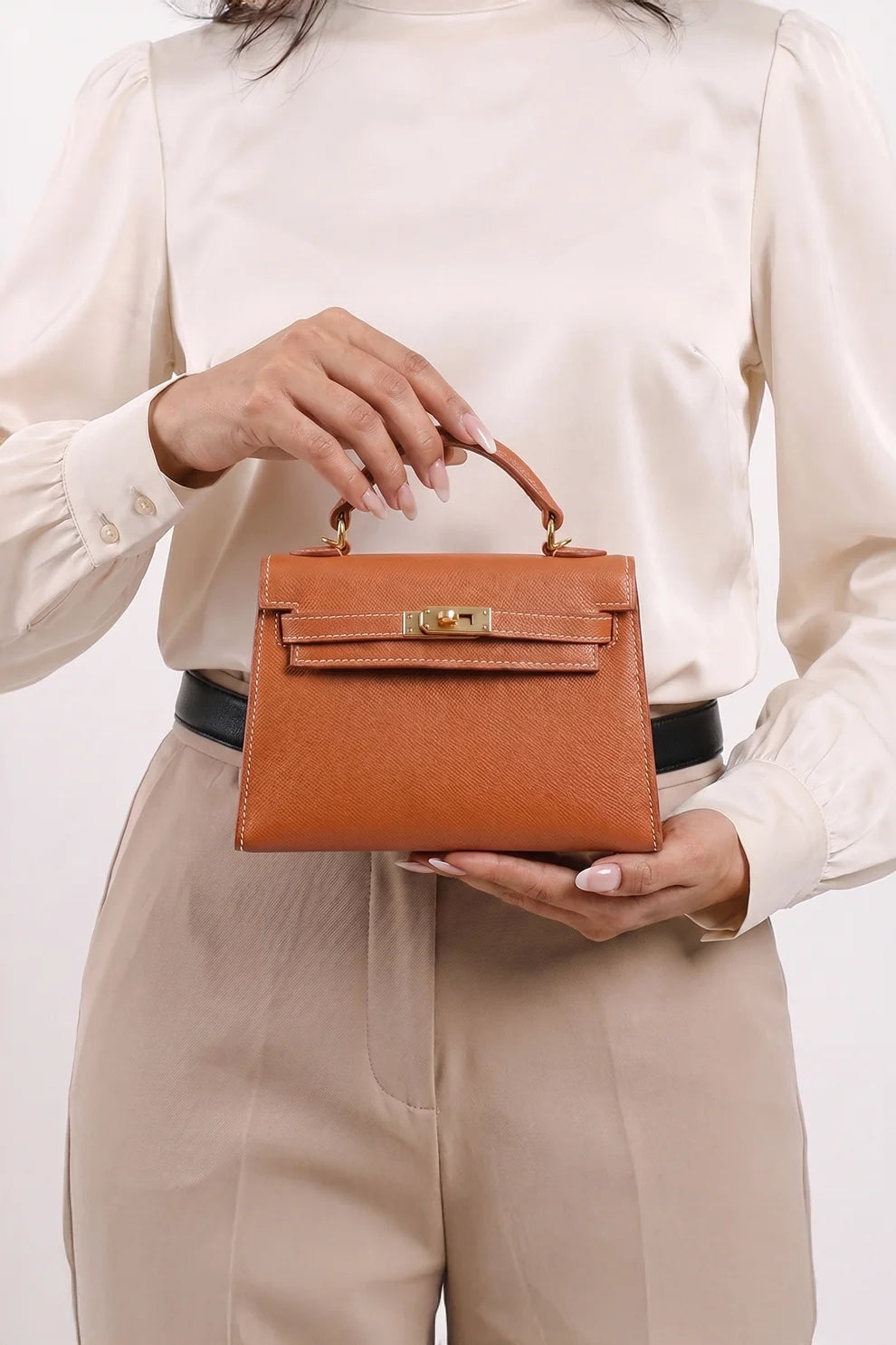Buy ZAVO MK Iconic Handbag - Camel Brown in Pakistan