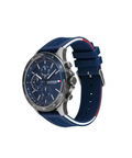 Buy Tommy Hilfiger Mens Quartz Silicone Strap Blue Dial 46mm Watch - 1791721 in Pakistan