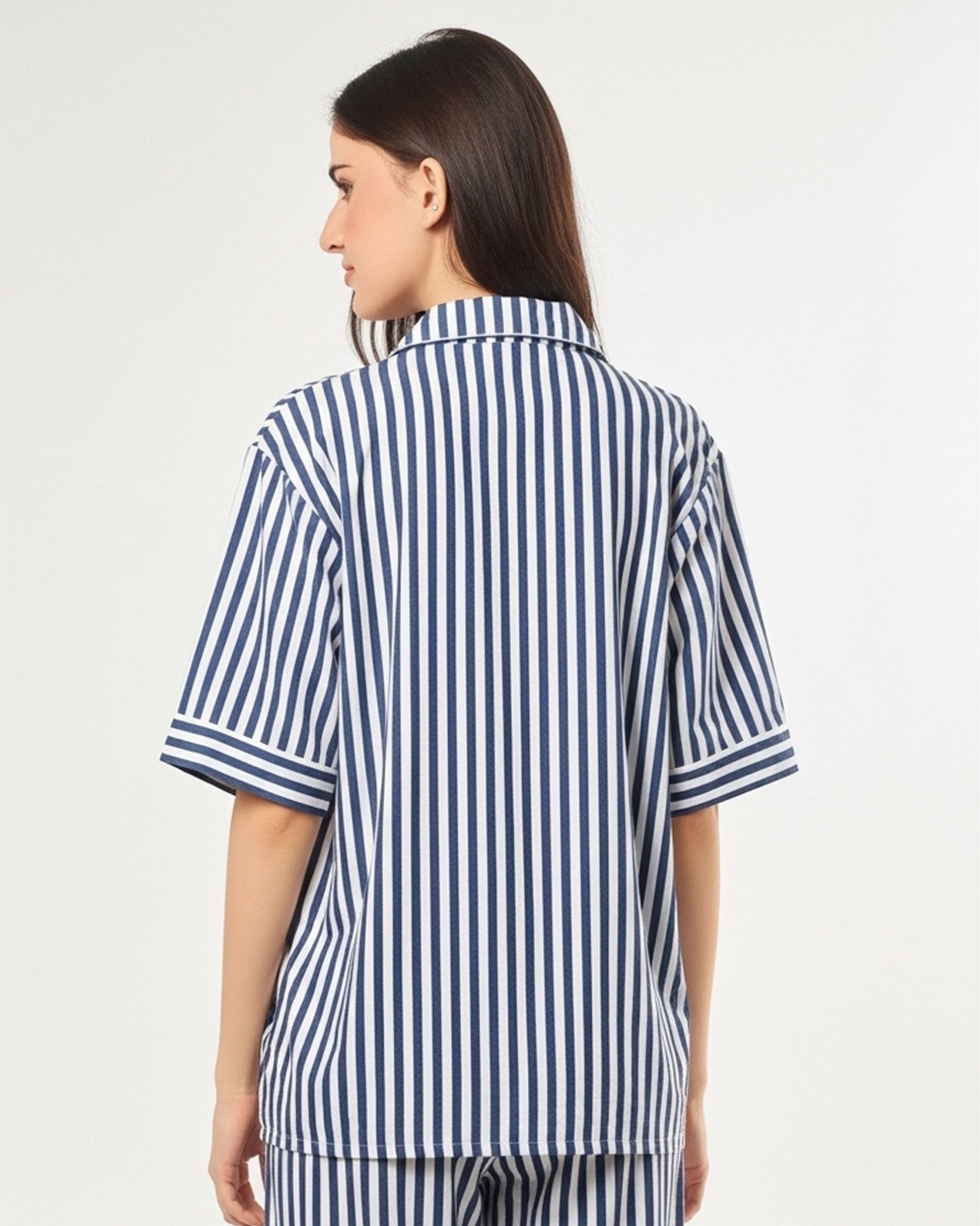 Buy Sajiero Linen Pajama Suit - Urban Stripes in Pakistan