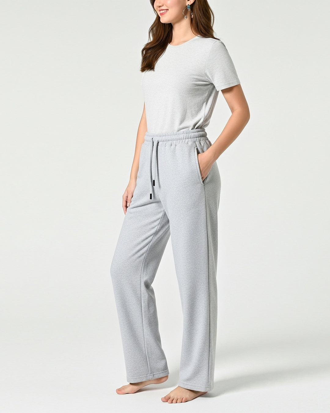 Buy Sajiero Fleece Trouser – Everyday Fit - Grey in Pakistan