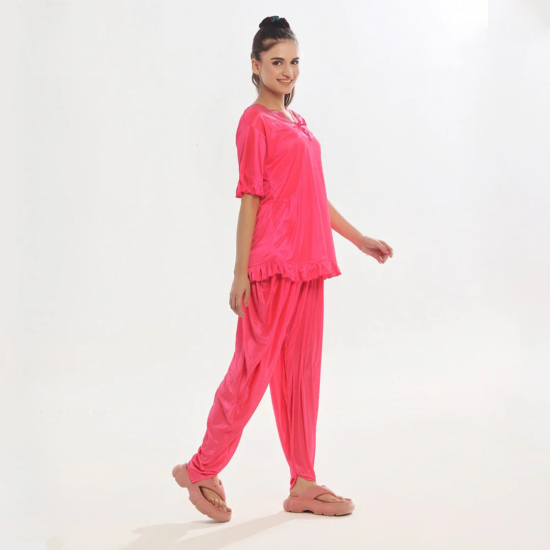 Buy Sajiero Patiala Silk Pajama Suit in Pakistan