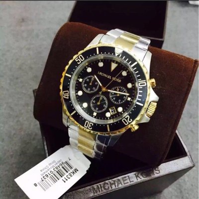 Buy Michael Kors Mens Chronograph Quartz Stainless Steel Black Dial 45mm Watch - Mk8311 in Pakistan