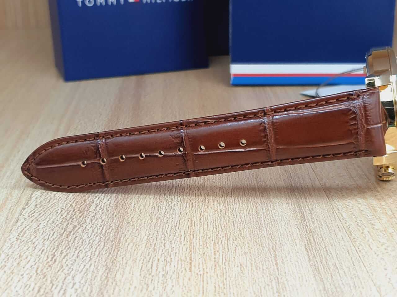 Buy Tommy Hilfiger Keagen Silver Dial Brown Leather Strap Watch for Men - 1791291 in Pakistan