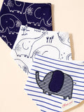 Buy SHEIN 3pcs Baby Cartoon Graphic Bandana Bib Set in Pakistan
