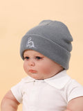 Buy SHEIN 3pcs Baby Dinosaur Embroidered Knit Beanie in Pakistan