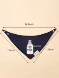 Buy SHEIN 3pcs Baby Milk Bottle Pattern Bandana Bib in Pakistan