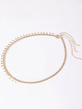 Buy SHEIN 3pcs Random Rhinestone Decor Waist Chain in Pakistan