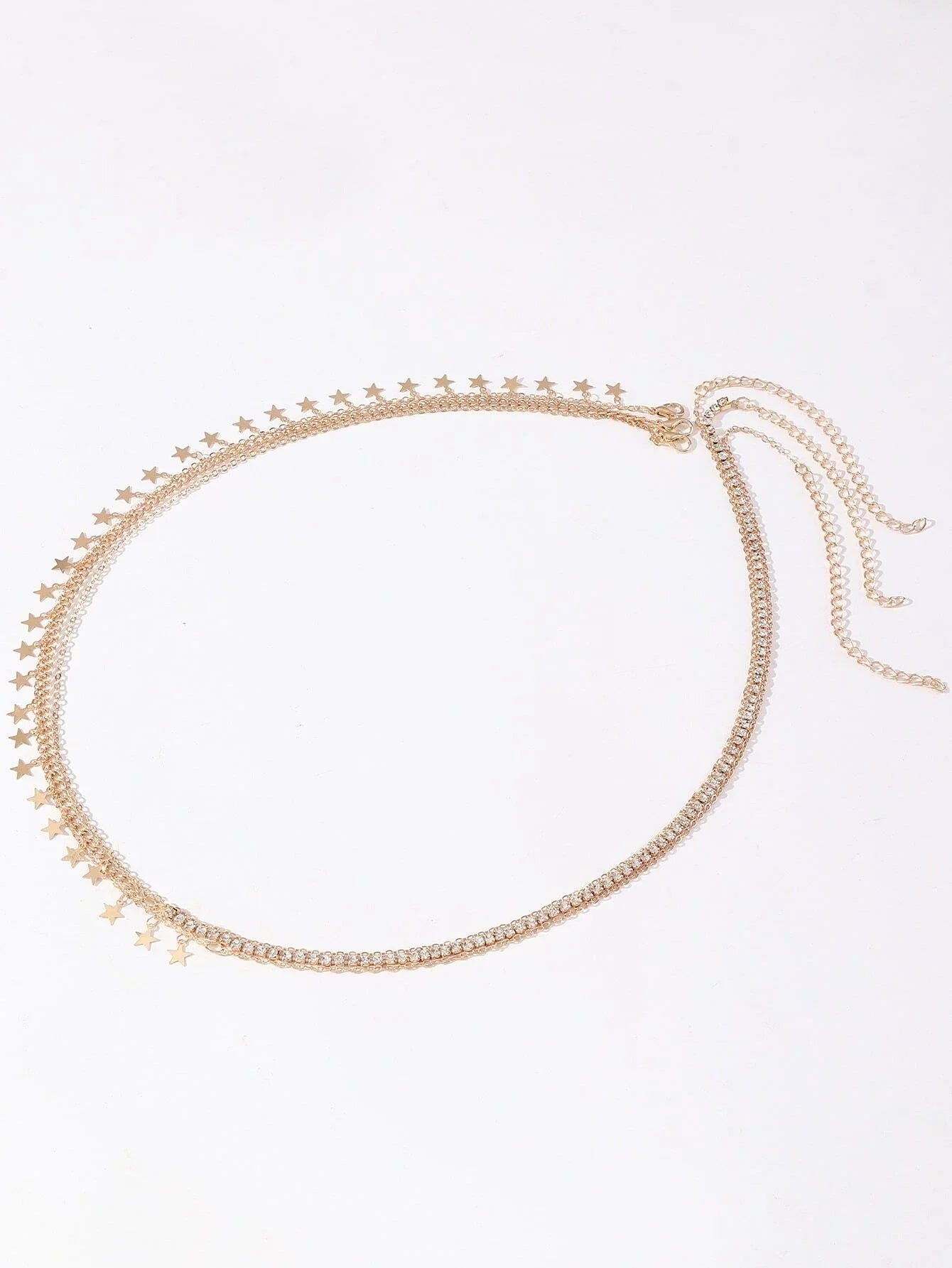 Buy SHEIN 3pcs Random Rhinestone Decor Waist Chain in Pakistan
