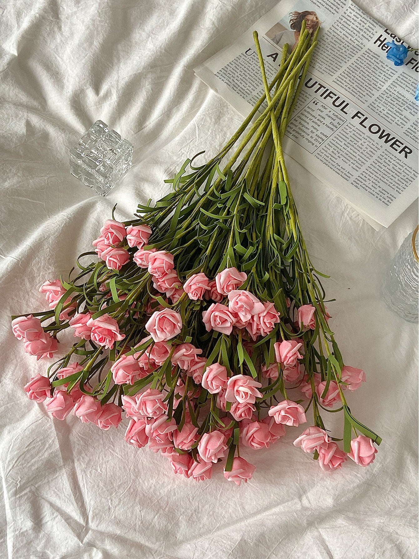 Buy SHEIN 3pcs Rose Imitation Flower in Pakistan