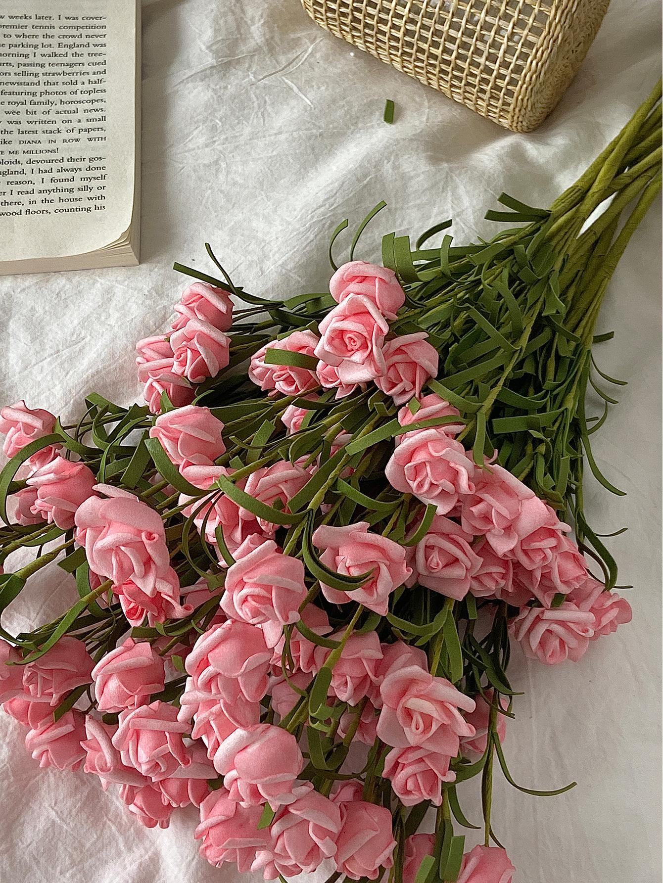 Buy SHEIN 3pcs Rose Imitation Flower in Pakistan