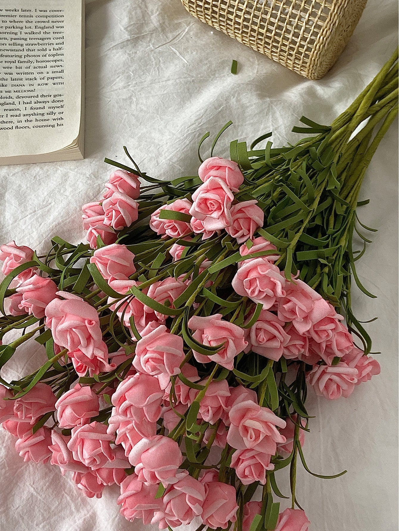 Buy SHEIN 3pcs Rose Imitation Flower in Pakistan