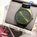 Buy Michael Kors Slim Runway Green Dial Green Stainless Steel Strap Women's Watch - Mk4526 in Pakistan