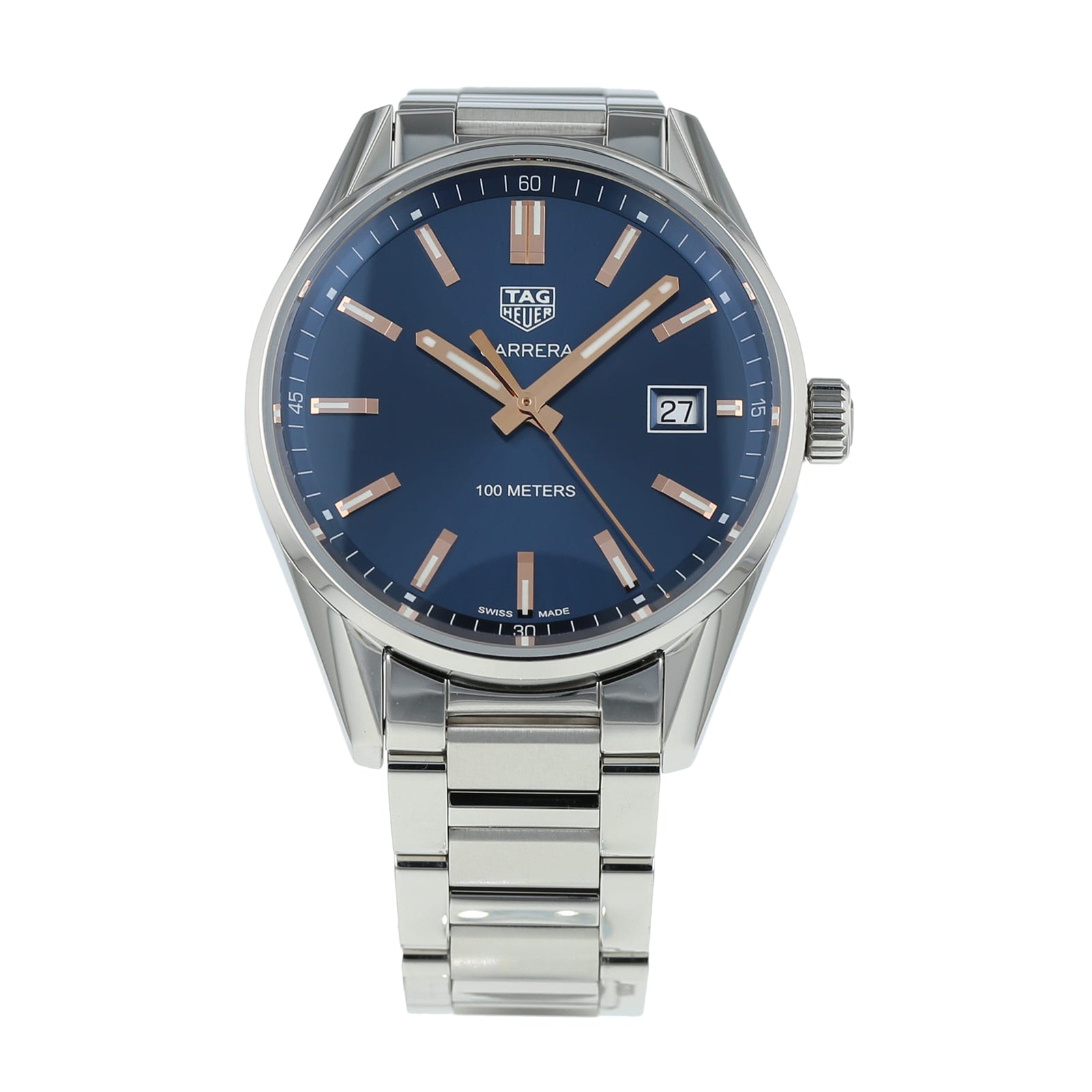 Buy Tag Heuer Carrera Blue Dial Silver Steel Strap Watch for Women - WAR1112.BA0601 in Pakistan