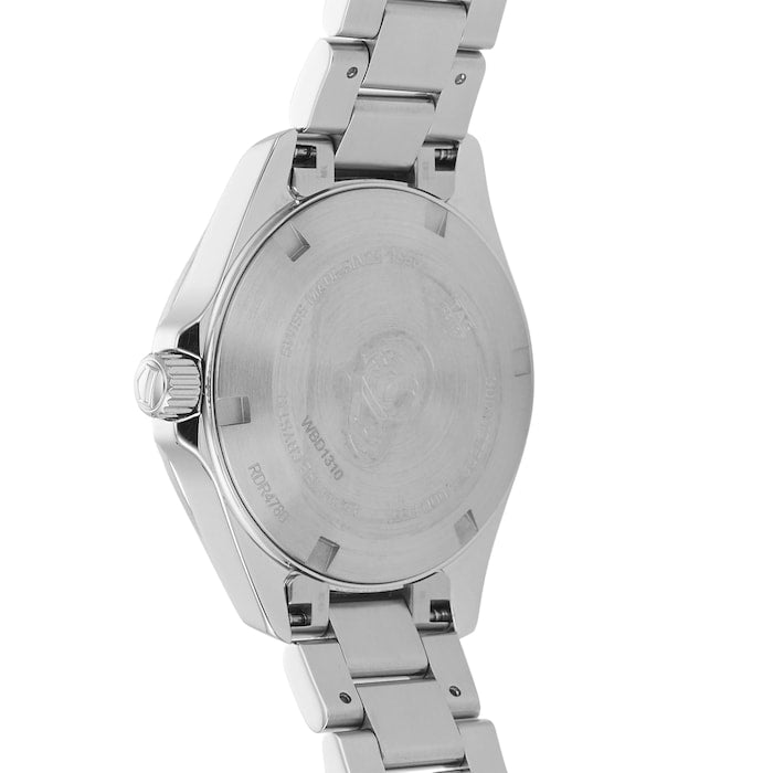 Buy Tag Heuer Aquaracer Black Dial Silver Steel Strap Watch for Women - WBD1310.BA0740 in Pakistan