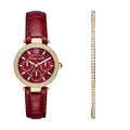 Buy Michael Kors Mini Parker Red Dial Red Leather Strap Ladies Watch - Mk6451 in Pakistan