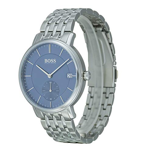 Buy Hugo Boss Mens Quartz Silver Stainless Steel Blue Dial 40mm Watch - 1513642 in Pakistan