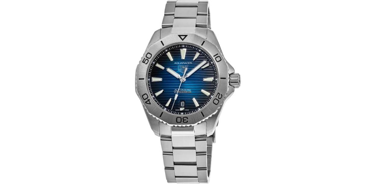 Buy Tag Heuer Aquaracer Blue Dial Silver Steel Strap Watch for Women - WBD131D.BA0748 in Pakistan