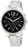 Buy Tommy Hilfiger Mens Quartz Stainless Steel Black Dial 44mm Watch - 1791469 in Pakistan