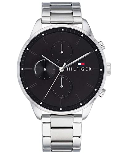 Buy Tommy Hilfiger Mens Quartz Stainless Steel Black Dial 44mm Watch - 1791485 in Pakistan