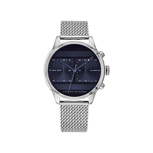 Buy Tommy Hilfiger Mens Quartz Stainless Steel Blue Dial 44mm Watch - 1791596 in Pakistan
