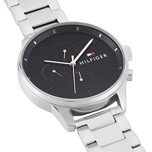 Buy Tommy Hilfiger Mens Quartz Stainless Steel Black Dial 44mm Watch - 1791485 in Pakistan