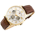 Buy Tommy Hilfiger Keagen Silver Dial Brown Leather Strap Watch for Men - 1791291 in Pakistan